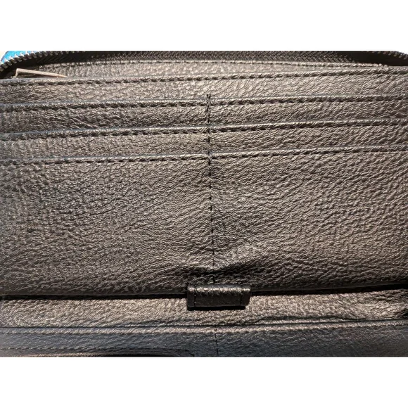 Women's Steve Madden Black Faux Leather Wristlet One Size - Picture 9 of 10